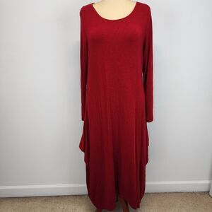 bryn Walker Rich Red Maxi Dress